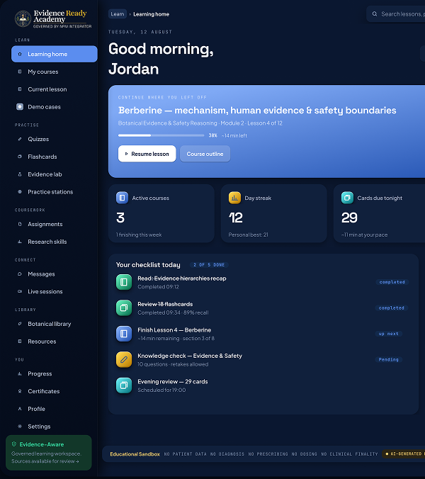 NPMEDU.ai learning dashboard